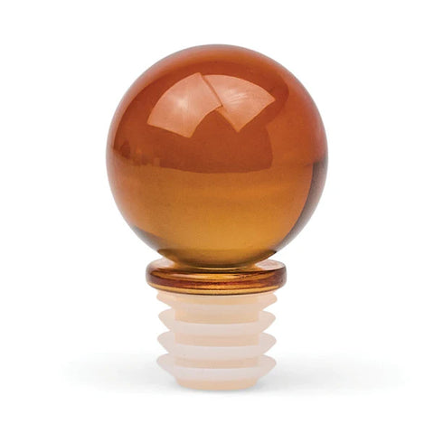 Bottle Stopper | Amber Moony Glass