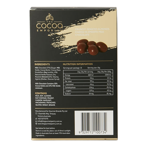 Milk Chocolate Roasted Almonds - 180g