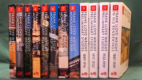 Frank Lloyd Wright, 12 Volume Set (Hardcover First Edition)