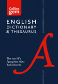 English Gem Dictionary and Thesaurus by Collins Dictionaries - 9780008141714
