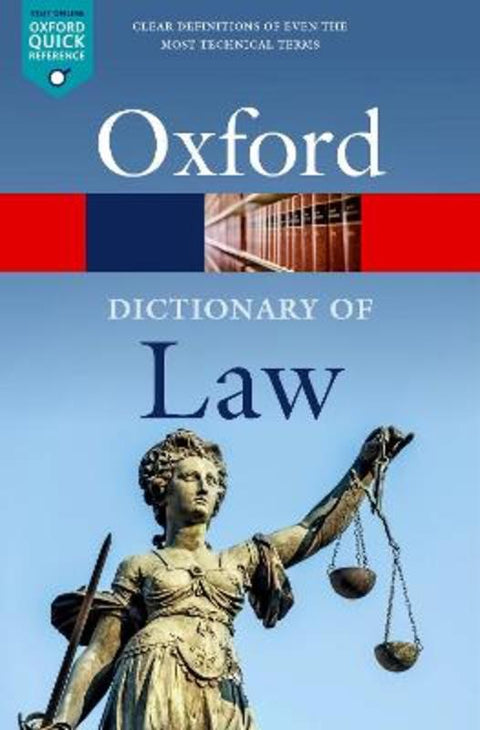 A Dictionary of Law by Jonathan Law (Market House Books) - 9780192897497