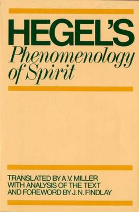 Phenomenology of Spirit by G. W. F. Hegel - 9780198245971