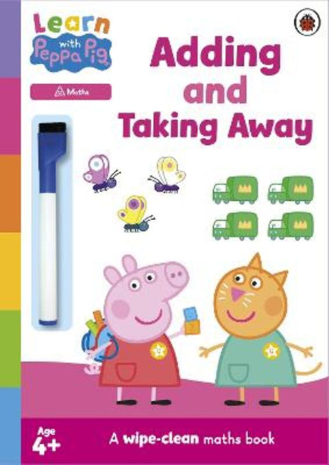 Learn with Peppa: Adding and Taking Away wipe-clean activity book from Peppa Pig - Harry Hartog gift idea