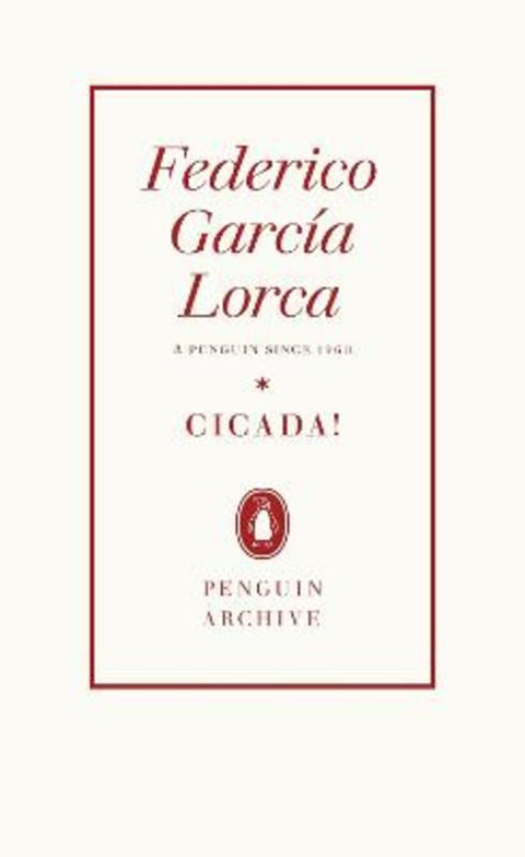 Cicada! by Federico Garcia Lorca - 9780241746844