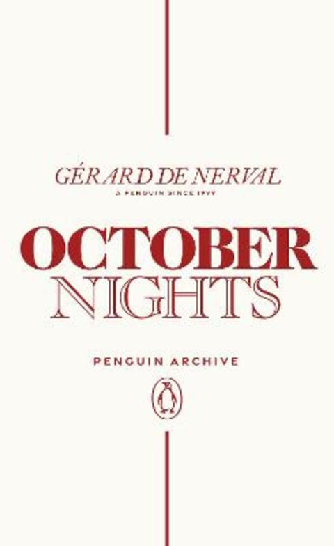 October Nights by Gerard de Nerval - 9780241747247