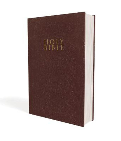 NIV, Gift and Award Bible, Leather-Look, Burgundy, Red Letter, Comfort Print by Zondervan - 9780310450368