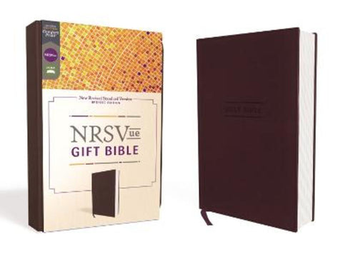 NRSVue, Gift Bible, Leathersoft, Burgundy, Comfort Print by Zondervan - 9780310461555
