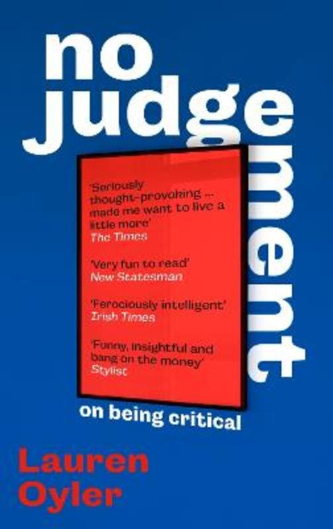 No Judgement by Lauren Oyler - 9780349016481