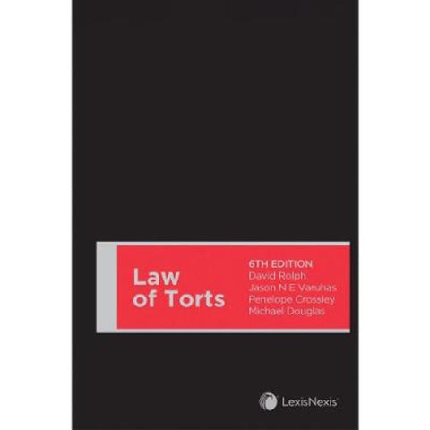 Balkin & Davis Law of Torts by Veruhas, Crossley and Douglas Rolph - 9780409349078