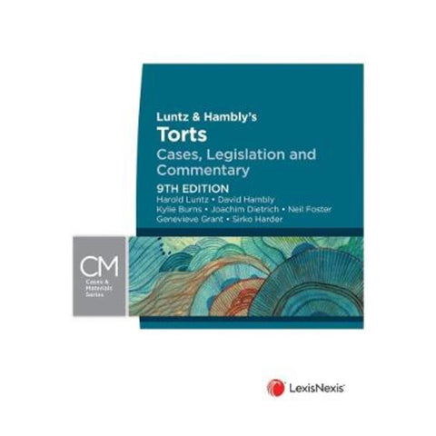 Luntz & Hambly's Torts: Cases, Legislation and Commentary by Harold Luntz - 9780409352474