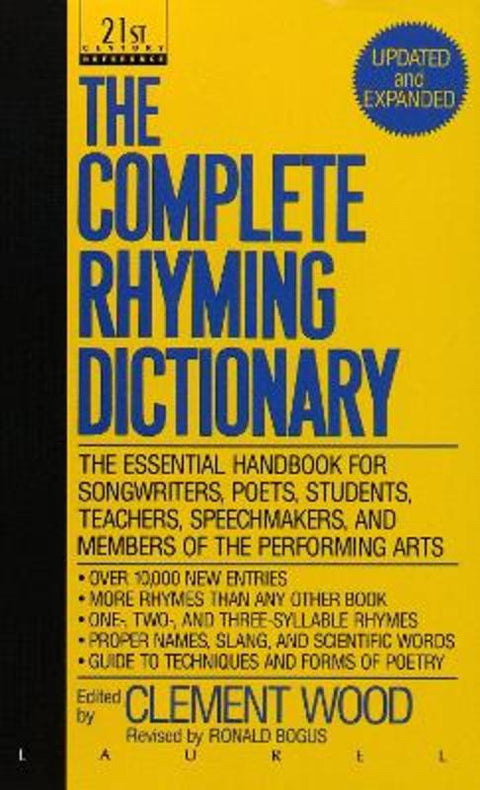 The Complete Rhyming Dictionary by Clement Wood - 9780440212058