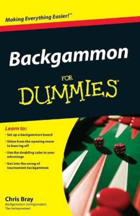 Backgammon For Dummies by Chris Bray (The Independent newspaper) - 9780470770856