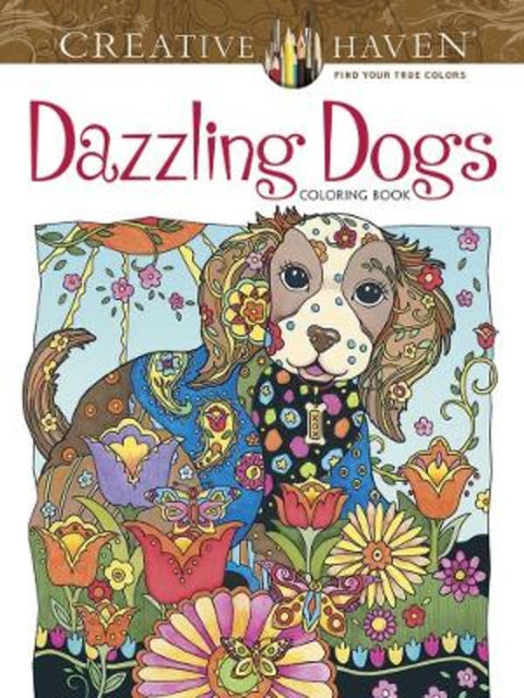 Creative Haven Dazzling Dogs Coloring Book by Marjorie Sarnat - 9780486803821