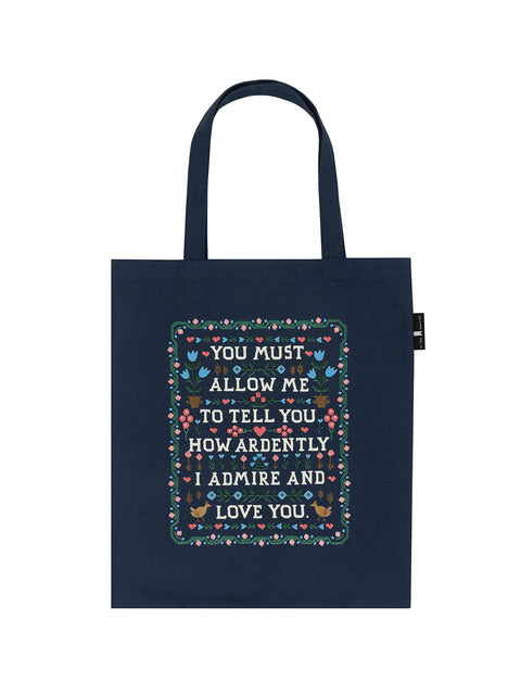 Pride and Prejudice Tote Bag Puffin in Bloom Edition