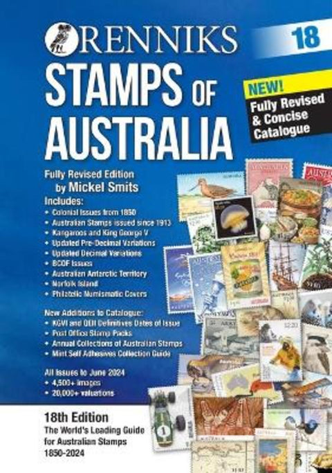 Renniks Stamps of Australia 18th Edition by Michael Pitt - 9780648793649