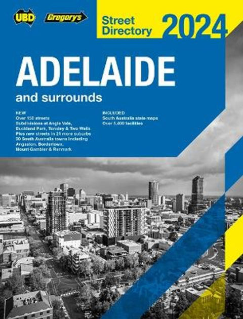 Adelaide Street Directory 2024 62nd by UBD Gregory's - 9780731933136