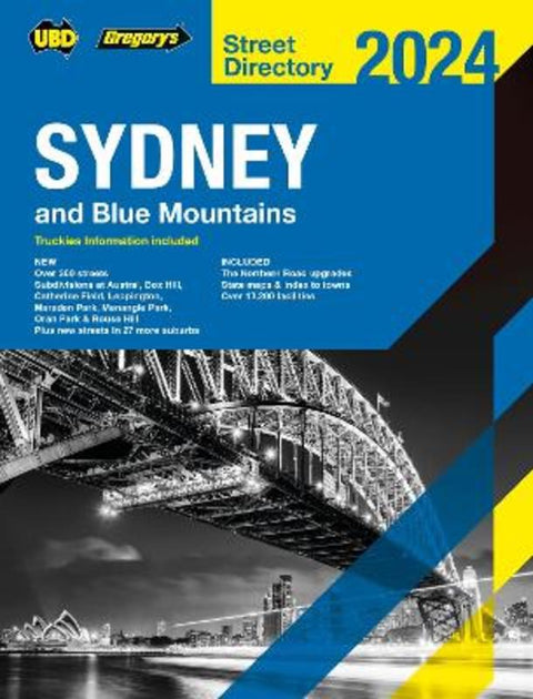 Sydney & Blue Mountains Street Directory 2024 60th by UBD Gregory's - 9780731933167