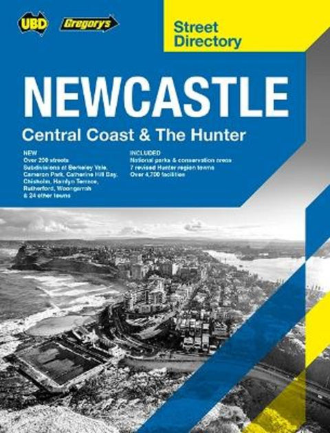 Newcastle Central Coast & The Hunter SD 10th ed by UBD Gregory's - 9780731933341