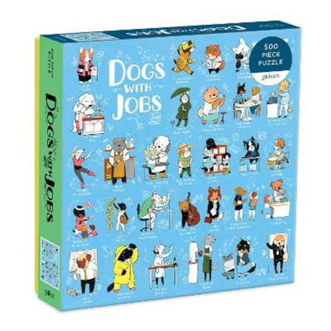 Dogs With Jobs 500 Piece Puzzle from Galison - Harry Hartog gift idea