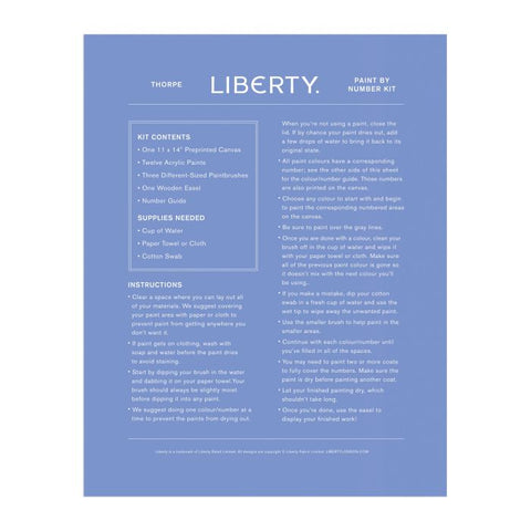 Liberty Thorpe Paint By Number Kit