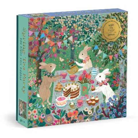 Spring Tea Party 500 Piece Foil Puzzle from Galison - Harry Hartog gift idea