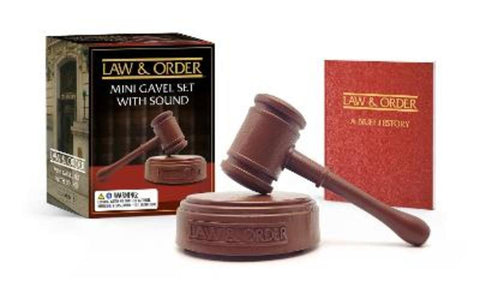 Law & Order: Mini Gavel Set with Sound by Chip Carter - 9780762482719