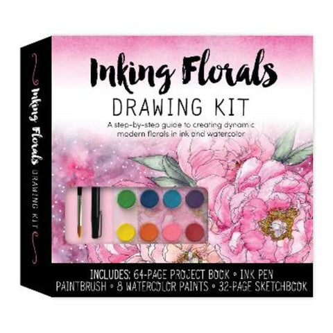 Inking Florals Drawing Kit by Isa Down - 9780785840541