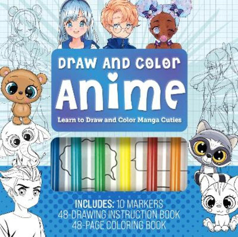Draw & Color Anime Kit by Editors of Chartwell Books - 9780785841203