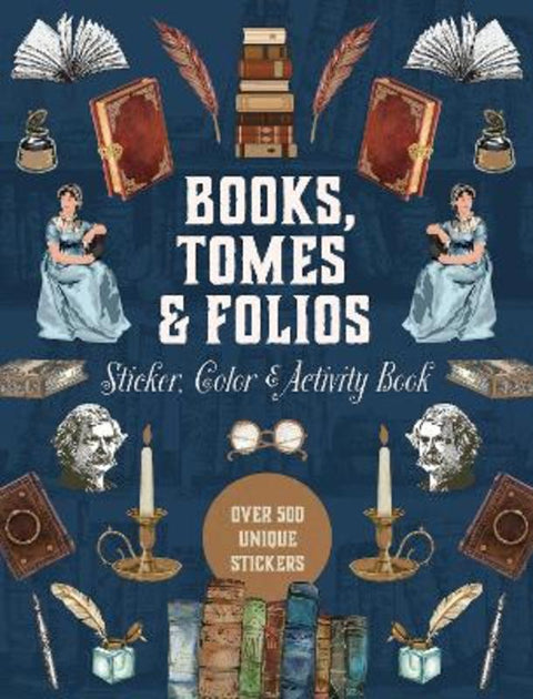 Books, Tomes & Folios Sticker, Color & Activity Book by Editors of Chartwell Books - 9780785848639