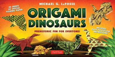 Origami Dinosaurs Kit by Michael G. LaFosse - 9780804847056