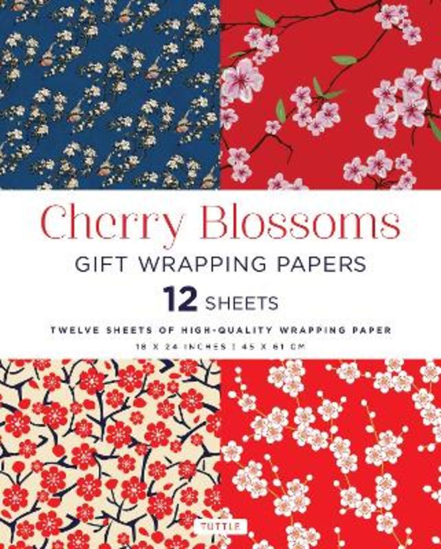 Cherry Blossoms Gift Wrapping Papers - 12 Sheets from Tuttle Studio - Harry Hartog gift idea
