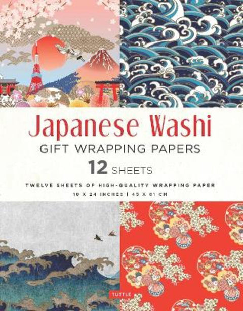 Japanese Washi Gift Wrapping Papers - 12 Sheets from Tuttle Studio - Harry Hartog gift idea