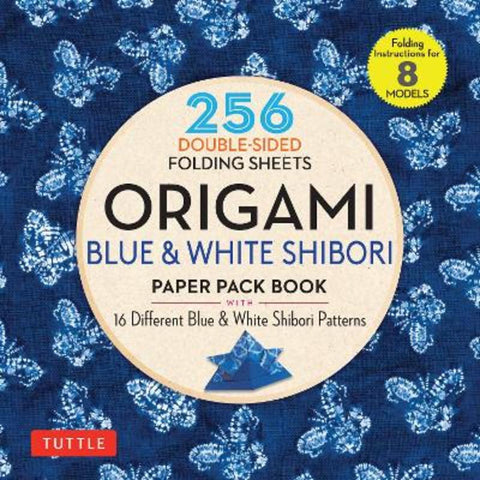 Origami Blue & White Shibori Paper Pack Book by Tuttle Studio - 9780804859622
