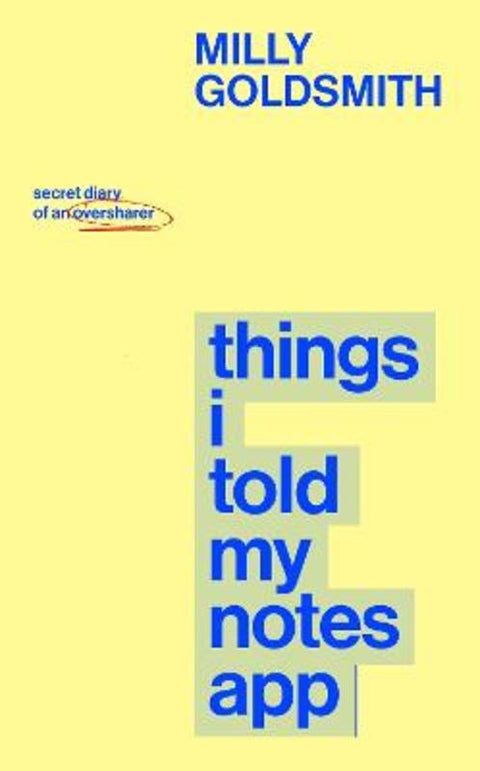 Things I Told My Notes App by Milly Goldsmith - 9780857509406
