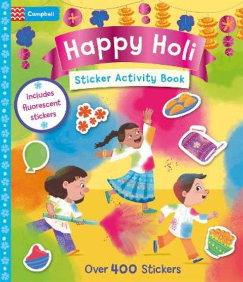 Happy Holi Sticker Activity Book by Campbell Books - 9781035088478