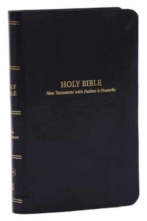 KJV Holy Bible: Pocket New Testament with Psalms and Proverbs, Black Leatherflex, Red Letter, Comfort Print: King James Version by Thomas Nelson - 9781400334841