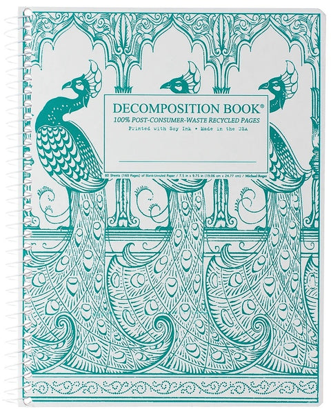 Spiral Notebook Peacocks from Decomposition - Harry Hartog gift idea