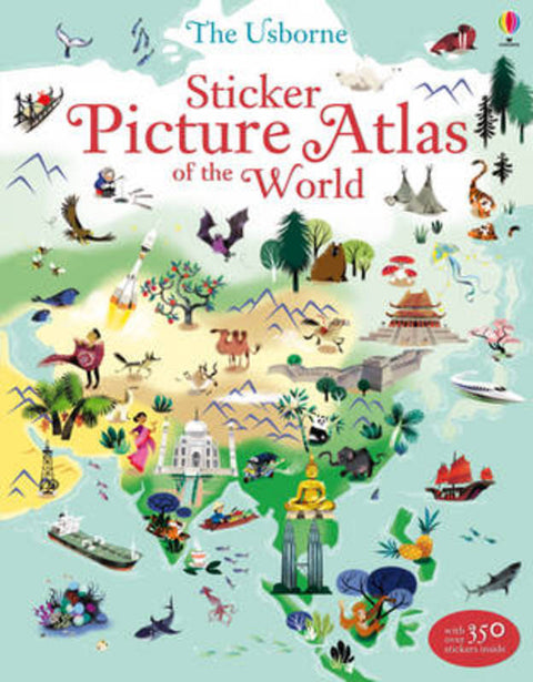 Sticker Picture Atlas of the World by Sam Baer - 9781409550013