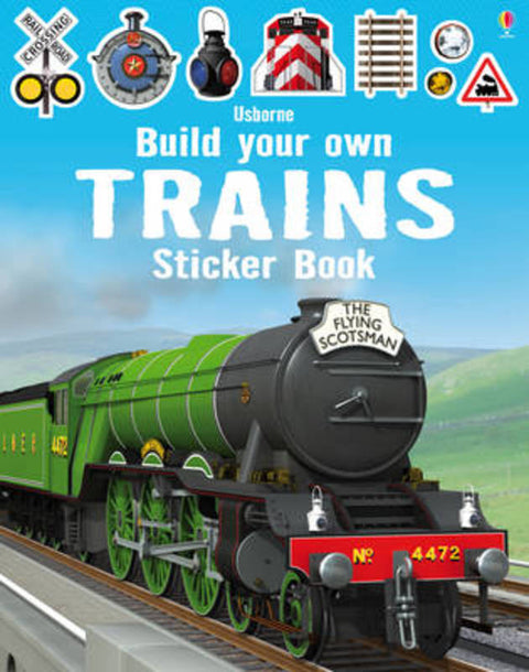 Build Your Own Trains Sticker Book by Simon Tudhope - 9781409581321