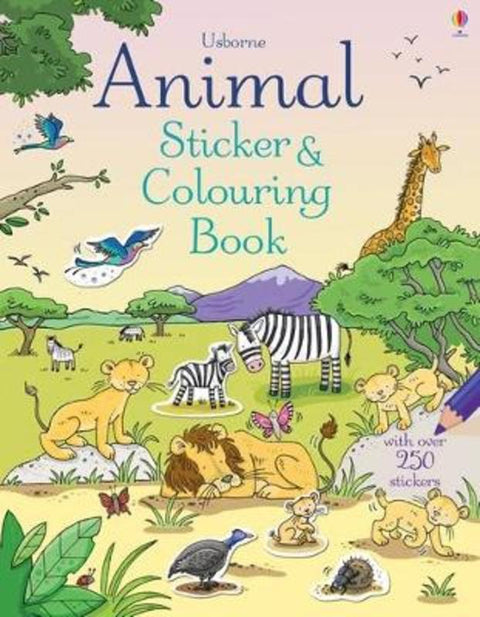Animal Sticker and Colouring Book by Jessica Greenwell - 9781409585862