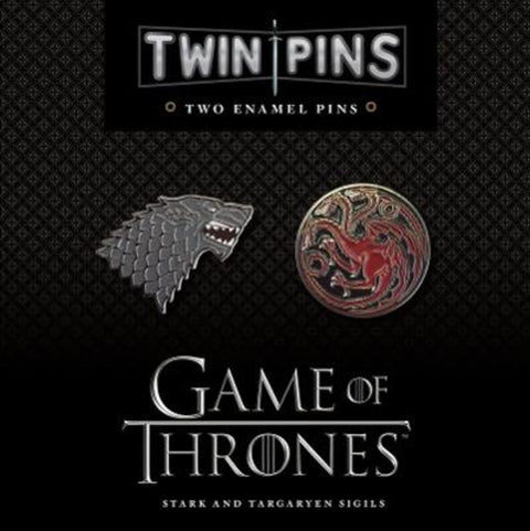 Game of Thrones Twin Pins: Stark and Targaryen Sigils by Chronicle Books - 9781452164281