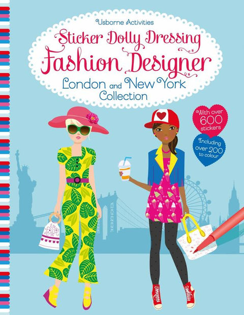 Sticker Dolly Dressing Fashion Designer London and New York Collection by Fiona Watt - 9781474935937