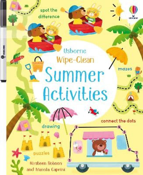 Wipe-Clean Summer Activities by Kirsteen Robson - 9781474968577