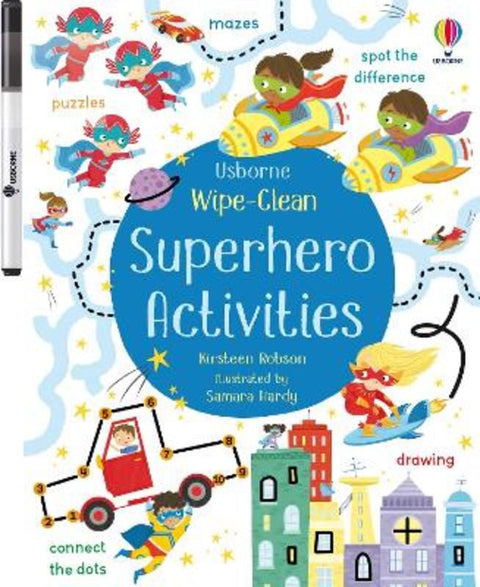 Wipe-Clean Superhero Activities by Kirsteen Robson - 9781474986854