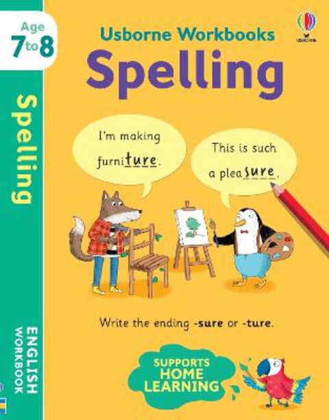 Usborne Workbooks Spelling 7-8 by Jane Bingham - 9781474991049