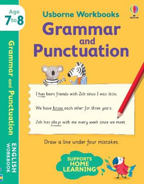 Usborne Workbooks Grammar and Punctuation 7-8 by Hannah Watson (EDITOR) - 9781474991056
