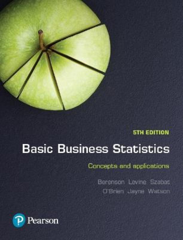 Basic Business Statistics by Mark Berenson - 9781488617249