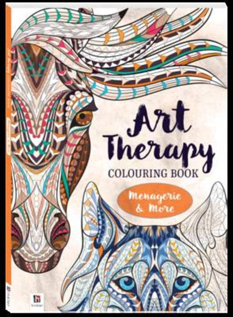Art Therapy Adult Colouring Book: Menagerie and More by Hinkler Pty Ltd - 9781488929892