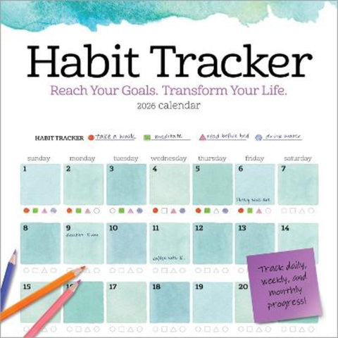 Habit Tracker Wall Calendar 2026 from Workman Calendars - Harry Hartog gift idea