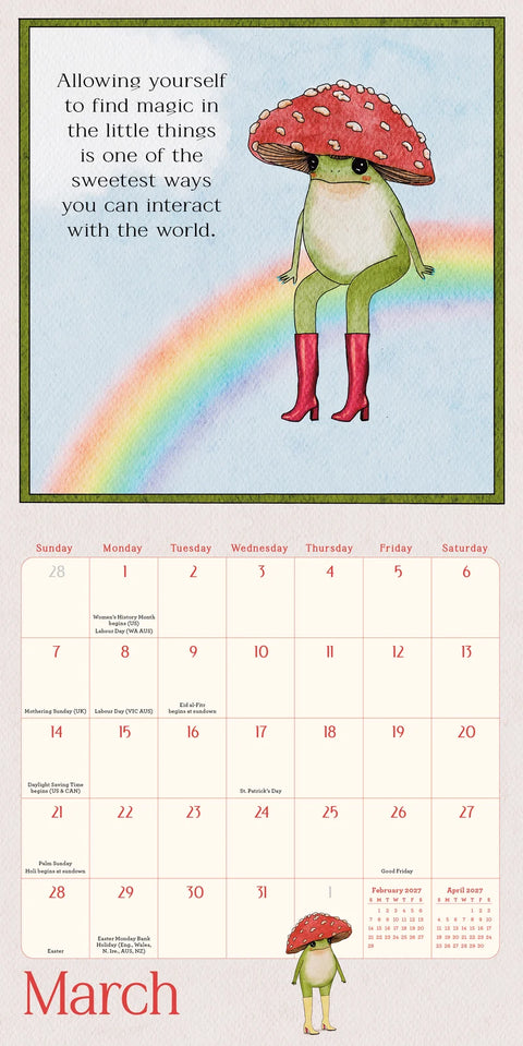 Little Frog's Guide to Self-Care Mini Calendar 2027